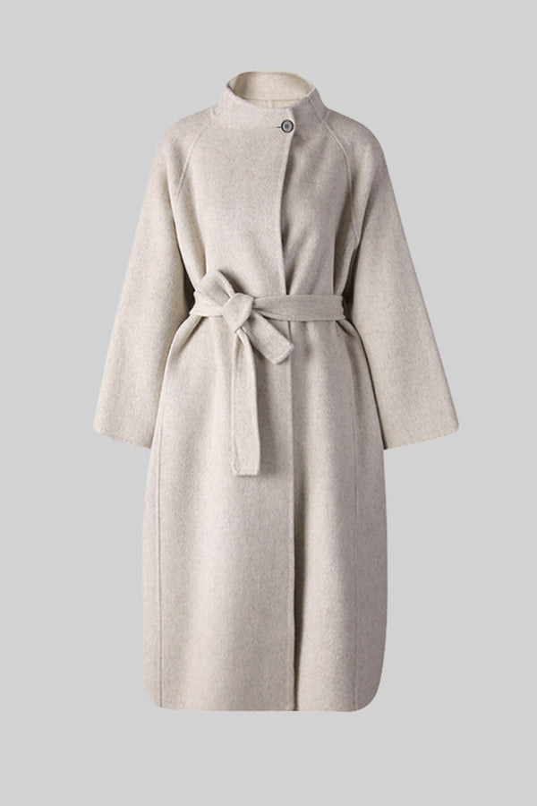 Kuşaklı Kaşe Palto