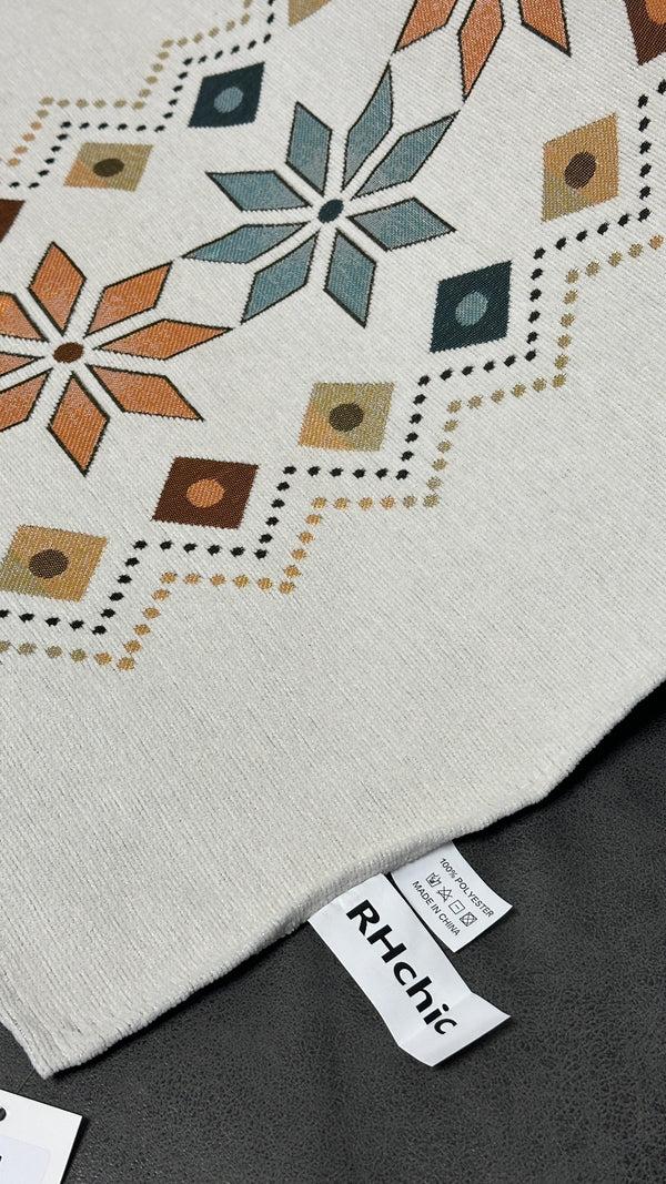 Rhchic - İskandinav Tarzı Geometrik Dokuma Kanepe Matı