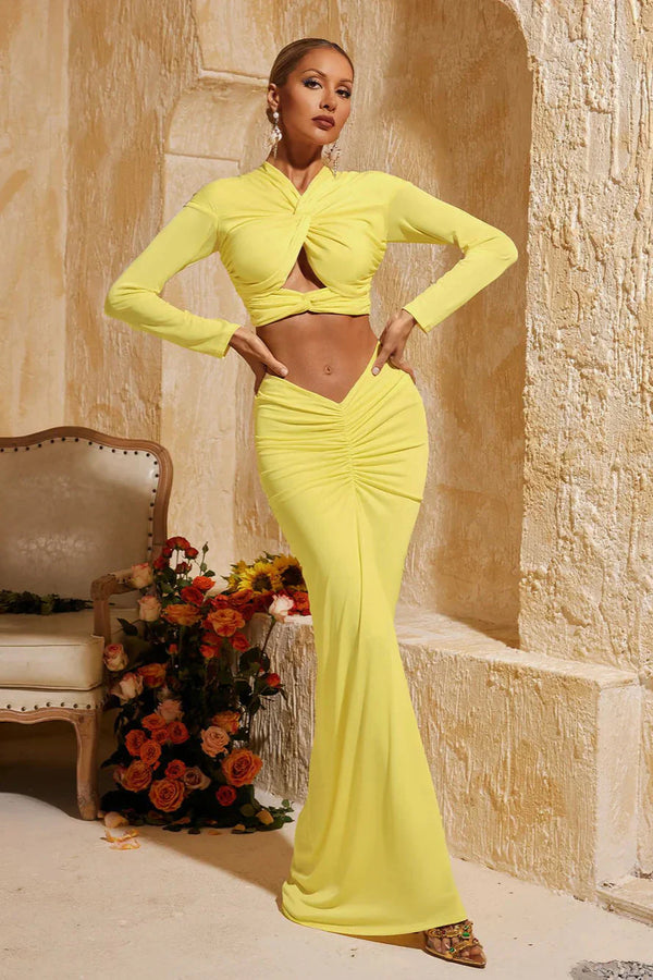 Samira Twisted Ruched Etek Takımı