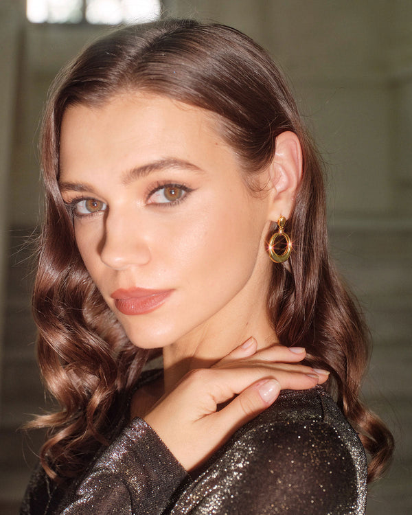 Kadın Pirinç Çelik Küpeler