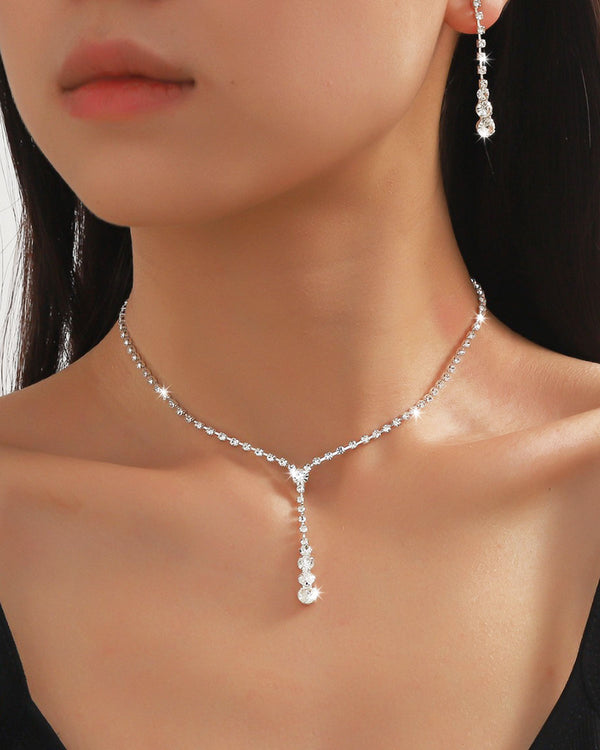 Gümüş Kolye Ve Küpe Seti